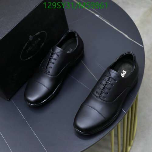 Prada Men's Classic Leather Oxford Shoes - Style and Comfort in Every Step