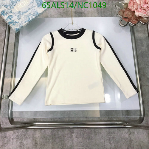 Miu Miu Kids' Long Sleeve Top - Stylish and Comfortable Kids Clothing