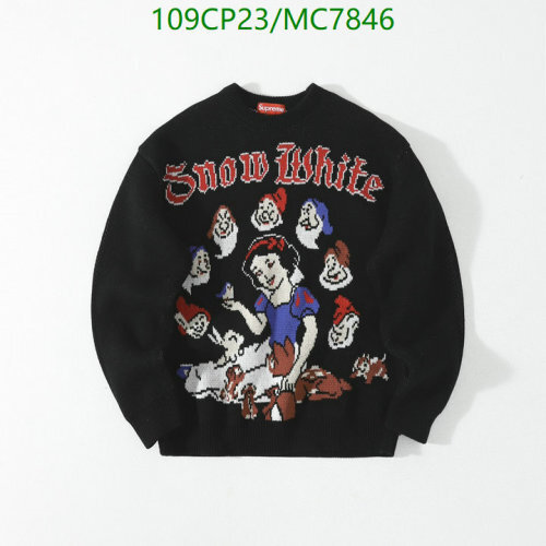 Supreme Snow White and the Seven Dwarfs Black Knit Sweater - Size S to XL