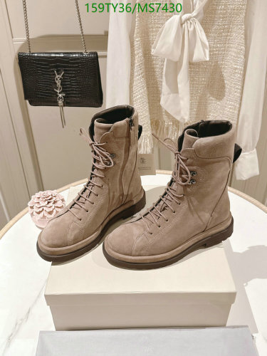 Women's Cowhide Lace-Up Ankle Boots - Stylish and Comfortable, EU35-EU42