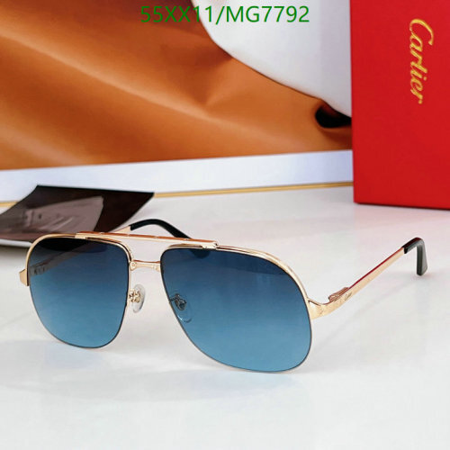 Cartier MG7792 Blue Lens Gold Frame Sunglasses - Size 64-15-145, Stylish and Durable 4 Cartier MG7792 Blue Lens Gold Frame Sunglasses - Size 64-15-145, Stylish and Durable