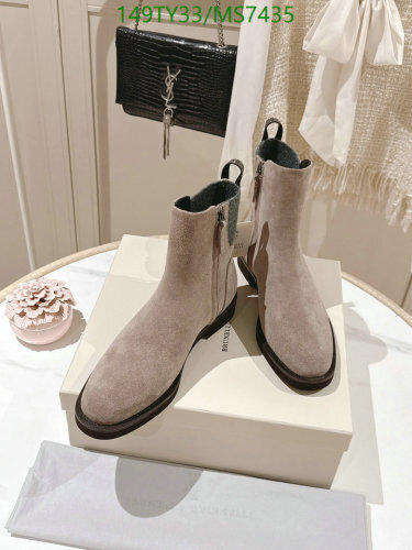 Brunello Cucinelli Women's Suede Ankle Boots, Stylish and Comfortable, EU Size 35-42