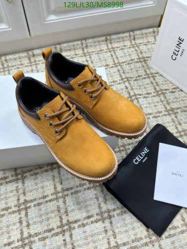 Celine Women's Cowhide Leather Lace-Up Shoes - Timeless Style & Comfort