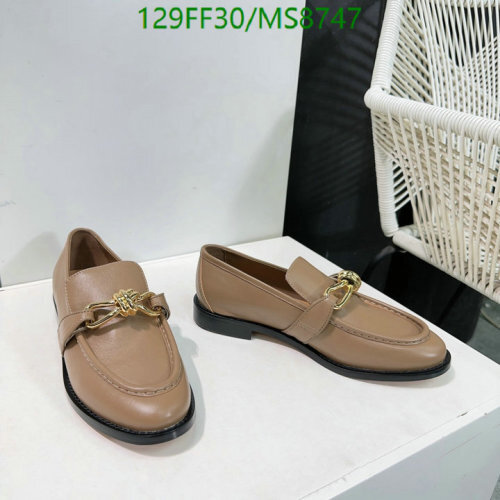 BV Women's Cowhide Loafers with Chain Detail - Stylish & Comfortable Shoes