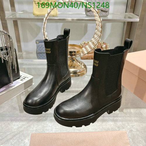 Miu Miu Women's Black Leather Ankle Boots, EU35-40, Stylish and Durable