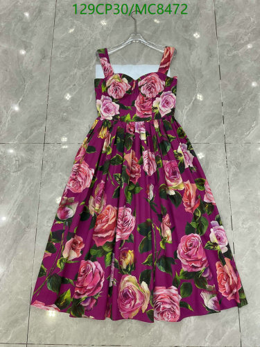 Dolce & Gabbana Floral Print Midi Dress - Elegant Summer Style, Sizes S-XXL