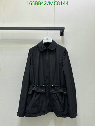 Moncler Women's Black Polyester Jacket, Lightweight and Stylish