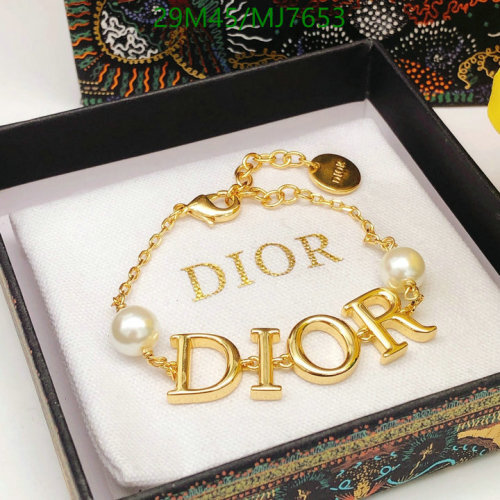 Elegant Dior Gold-Tone Bracelet with Pearls, Designer Fashion Jewelry