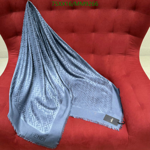 Fendi Silk-Wool Blend Scarf with FF Logo, 140x140cm - Stylish and Versatile