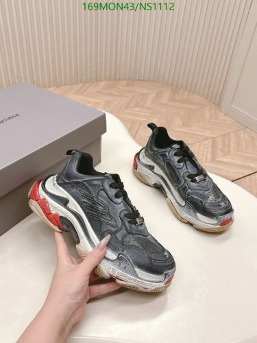 Balenciaga Triple S Sneakers Unisex Cowhide Leather EU35-46
