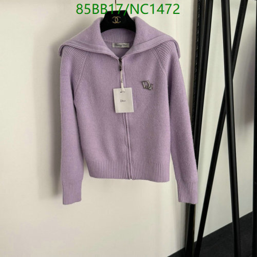 Dior Knit Zip-Up Cardigan in Lavender | Cozy & Stylish Knitwear