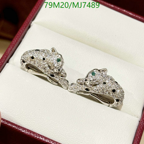 Cartier Panthère de Cartier Earrings, White Gold, Emeralds and Onyx, Stunning