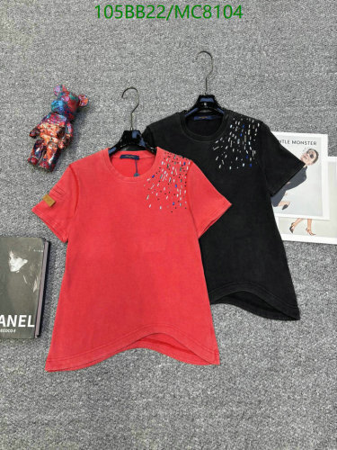 Louis Vuitton Cotton T-Shirt with Embellished Design, Casual Wear