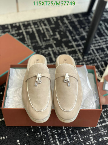 Loro Piana Women's Suede Leather Mules, Comfortable and Stylish Shoes