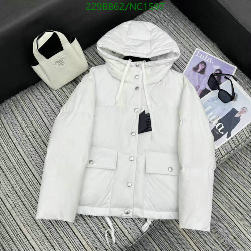 Prada Women's White Goose Down Hooded Jacket - Warm and Stylish Outerwear