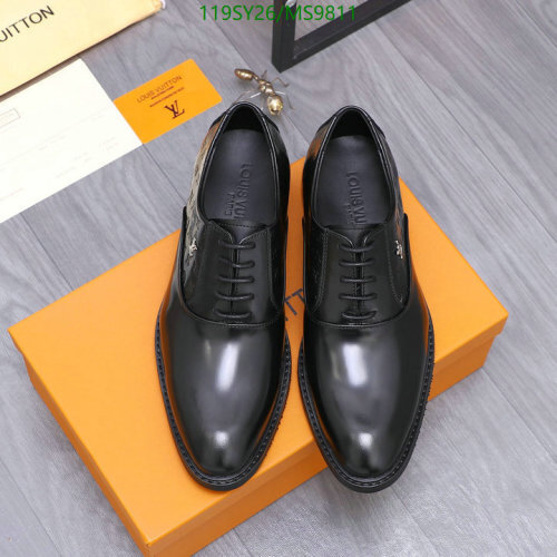 Louis Vuitton Men's Leather Oxford Shoes - Classic Lace-Up Dress Shoes