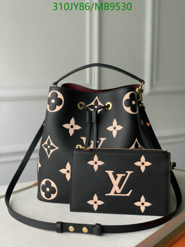 Louis Vuitton Onthego PM Black Cowhide Leather Bag M45497