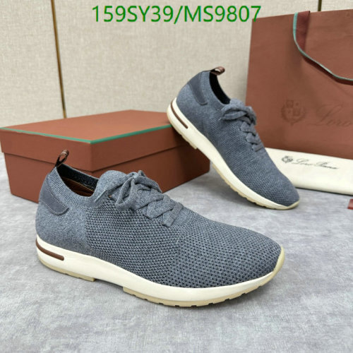 Loro Piana Men's Gray Cowhide Sneakers - MS9807 - EU Size 38-45