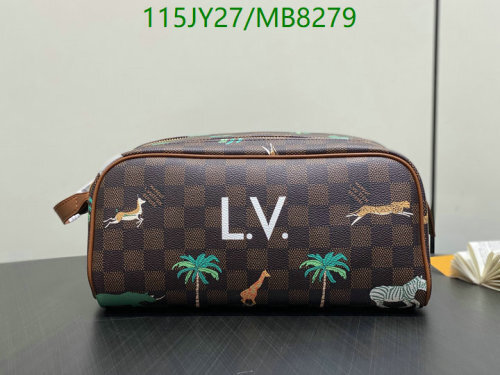 Louis Vuitton Damier Ebene Coated Canvas Toiletry Pouch with Animals Print