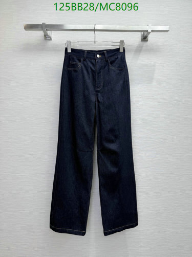 Loewe Women's Denim Wide Leg Jeans High-Waisted Pants