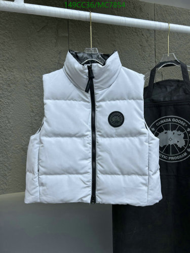 Canada Goose Women's White Down Padded Vest Lightweight Warm Winter Coat