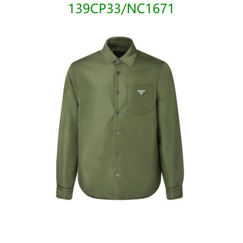 Prada Olive Green Button-Down Shirt - Stylish and Versatile, Sizes S-XL