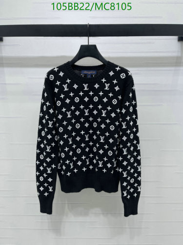 Louis Vuitton Monogram Black Cashmere Blend Sweater - Sizes S, M, L