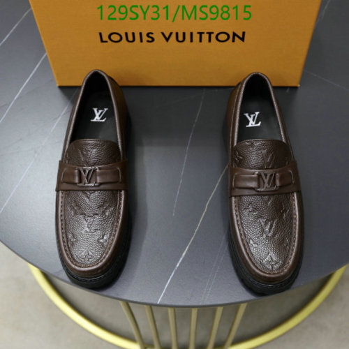 Louis Vuitton MS9815 Brown Leather Loafers for Men - EU Sizes 38-45