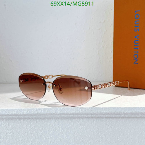Louis Vuitton MG8911 Sunglasses with Chain Detail - Brown Gradient Lenses 6 Louis Vuitton MG8911 Sunglasses with Chain Detail - Brown Gradient Lenses