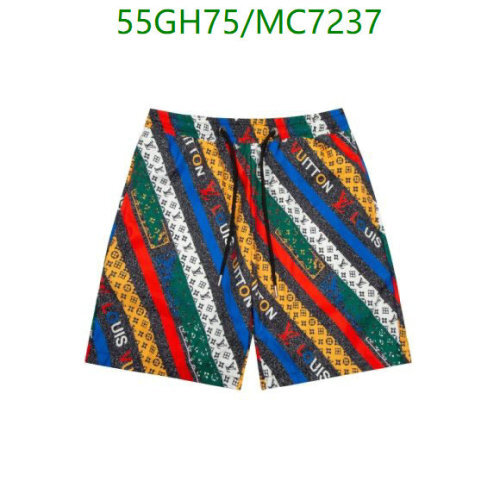 Louis Vuitton Men's Colorful Printed Cotton Shorts MC7237 Size M-3XL