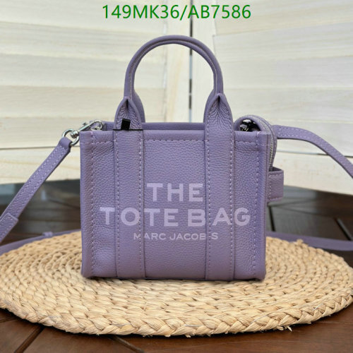 Marc Jacobs The Tote Bag Crafted from Cowhide Leather in Lavender