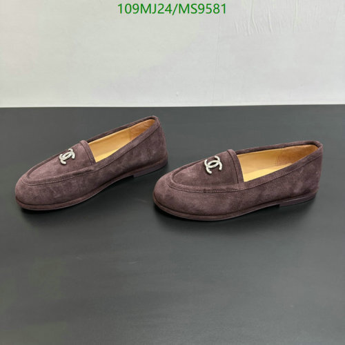 Chanel Women's Suede Loafers with CC Logo, MS9581, EU Size 35-41