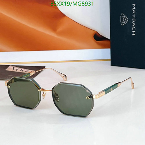 Maybach MG8931 Green Lens Octagon Sunglasses, Luxury Designer Eyewear