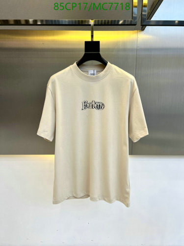 Burberry Men's Beige Logo T-Shirt - Classic Crew Neck, Short Sleeve Design