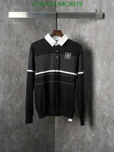 Louis Vuitton Men's Black Striped Long Sleeve Polo Shirt - Sizes S to XL