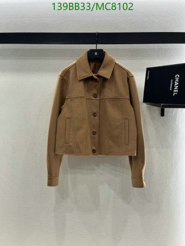 Chanel Women's Wool-Blend Collared Jacket, Button Down, Sophisticated Style