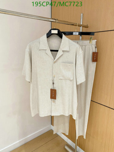 Loro Piana Men's Linen Suit - Short Sleeve Shirt and Trouser Set