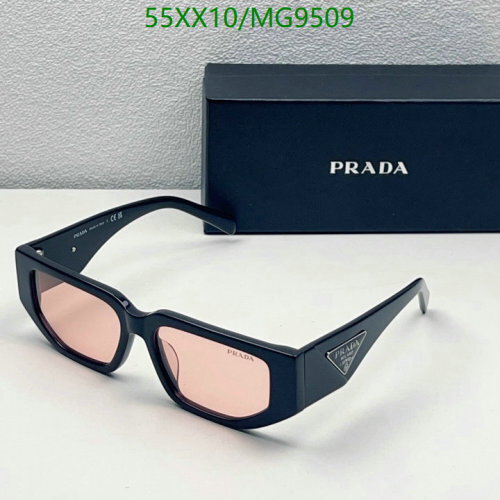 Prada MG9509 Black Frame Sunglasses With Pink Lenses - Size: 54-18-140