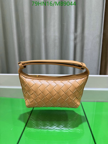 Bottega Veneta Mini Jodie Bag Genuine Leather Top Handle Handbag, Tan