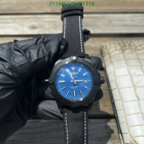 Breitling Avenger Men's 43mm Automatic Watch - Blue Dial, Black Stainless Steel