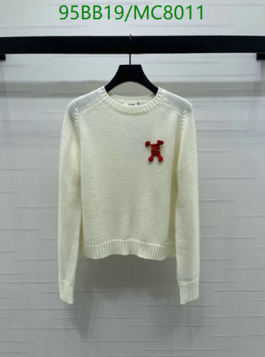 Celine Wool Sweater with Signature Bear Appliqué - Timeless Style for Women