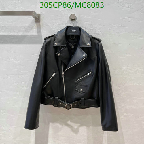 Prada Sheepskin Leather Biker Jacket - Classic Style, Sizes S-2XL, Black