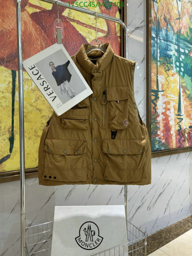 Moncler Men's Down Vest MC7404 - White Duck Down, Unisex Style