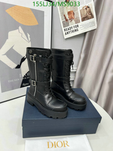 Dior Women's Black Leather Combat Boots With Buckle Detail - EU35-41 7 Dior Women's Black Leather Combat Boots With Buckle Detail - EU35-41