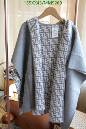 Fendi Wool Cashmere Blend Scarf with Iconic FF Logo - Stylish and Warm