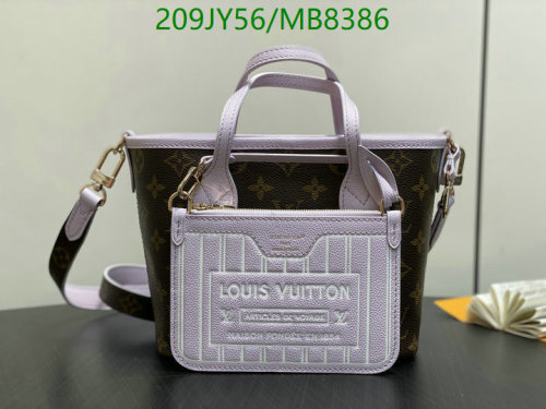 Louis Vuitton Coated Canvas Bag, 26.5 cm - Lilac Accent