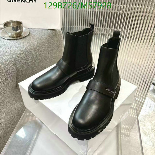 Givenchy Women's Black Leather Chelsea Boots with Strap MS7928, EU35-41 7 Givenchy Women's Black Leather Chelsea Boots with Strap MS7928, EU35-41