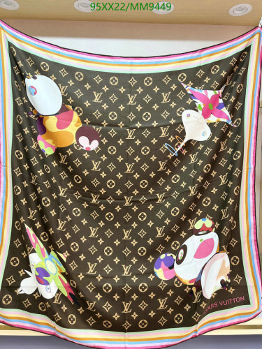 Louis Vuitton Silk Cashmere Square Scarf 140cm - Monogram Print 4 Louis Vuitton Silk Cashmere Square Scarf 140cm - Monogram Print