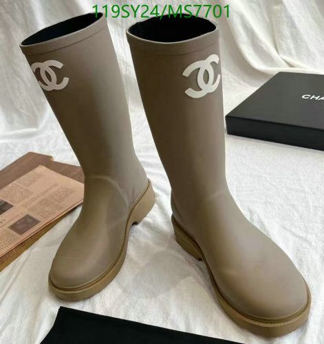 Chanel Women's MS7701 Knee-High Boots - Stylish and Comfortable, Sizes EU35-40