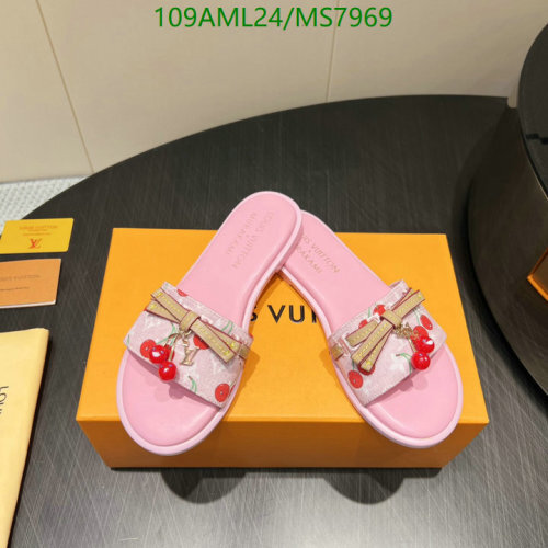 Louis Vuitton Women's Sakura Print Leather Sandals - Pink, EU35-EU42